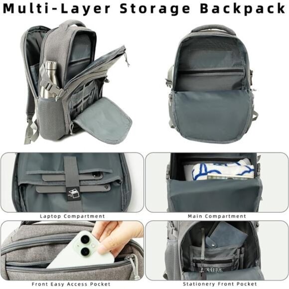 backpacks for work with laptop compartment GOLF SUPAGS Womens Backpack Separate Laptop Water Resistant Computer Fits 15.6 Inch Notebook Travel College Bags (Apricot) : Electronics Sacrifice bulk 30L Military Travel Laptop Backpack